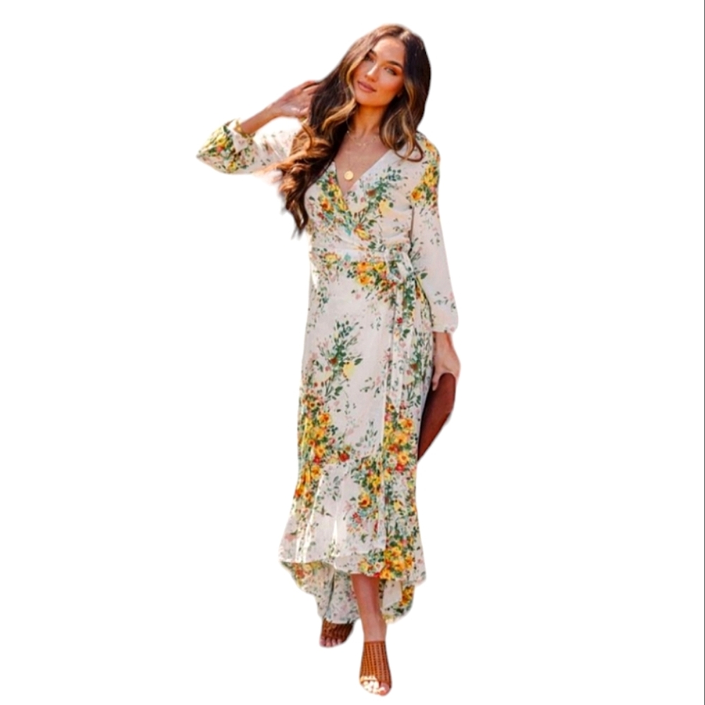 Anthropologie Floral Maxi Dress